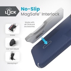 iPhone 15 Plus Case – 6.7 Inch Drop Protection Grip, ClickLock No-Slip Interlock