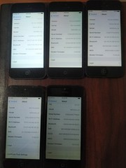 Lot of 5 Apple iPhone 5 32GB (1pc) 16GB(4pcs) A1428 / A1429 Gray