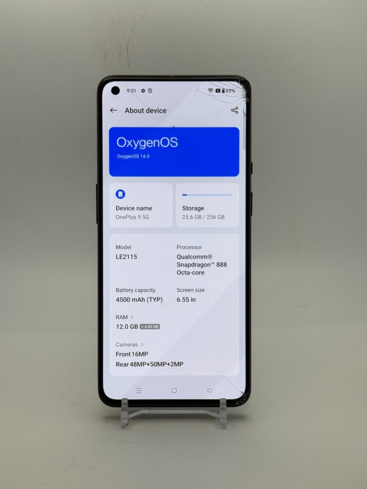 OnePlus 9 5G – Black – 256GB – (T-Mobile) – Smartphone – Read Description