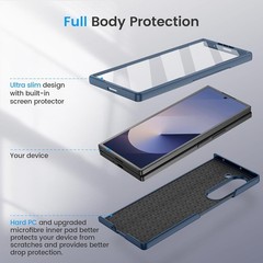 Case & Built-in Screen Protector for Samsung Galaxy Z Fold 6 Ultra-Thin Green
