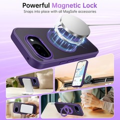 Slim Military Grade Shockproof Case for Google Pixel 10A, Magnetic Translucent M
