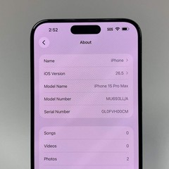 Unlocked Apple iPhone 15 Pro Max 256GB 26.5 Blue MU693LL/A