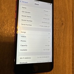 Apple iPhone SE 2nd Gen. (PRODUCT)RED – 64GB (Verizon) A2275 (CDMA + GSM)