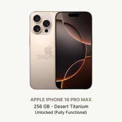 iPhone 16 Pro Max – 256 GB – Unlocked – Good Condition – No Face ID