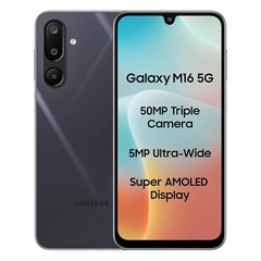 Samsung Galaxy M16 5G Factory Unlocked Dual SIM 4GB RAM 128 GB Storage-BLACK