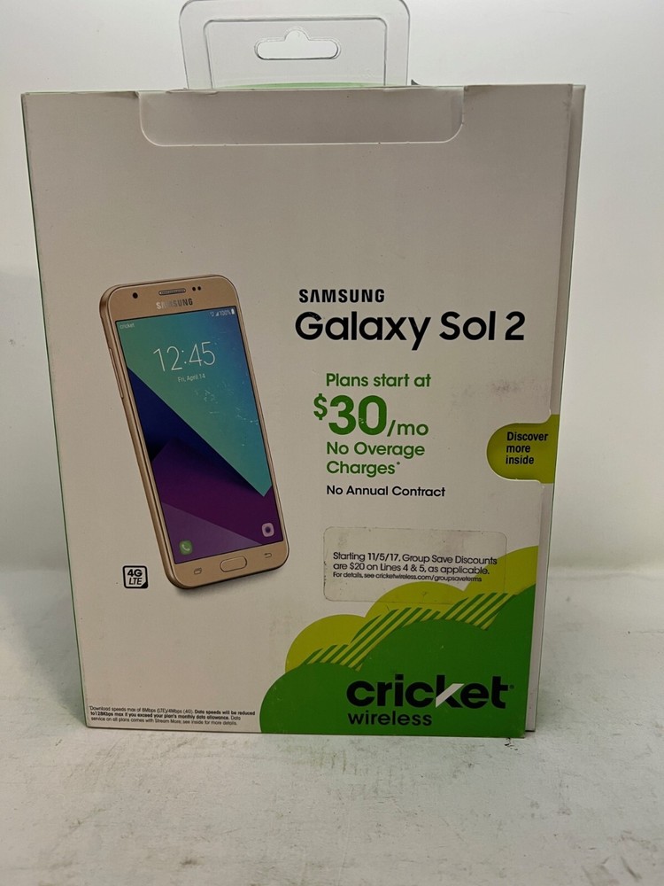 Samsung Galaxy Sol 2 – 16GB – Gold (Cricket) Smartphone