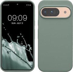 Google Pixel 9 / Pixel 9 Pro Case – TPU Silicone Phone Cover – Rainwashed Green