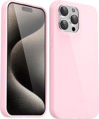 iPhone 15 Pro Max Case Silicone, Glossy Soft Rubber Gel Jelly Cute Protective