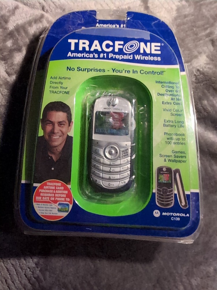 Tracfone Motorola C139 Prepaid Mobile Cell Phone Wireless