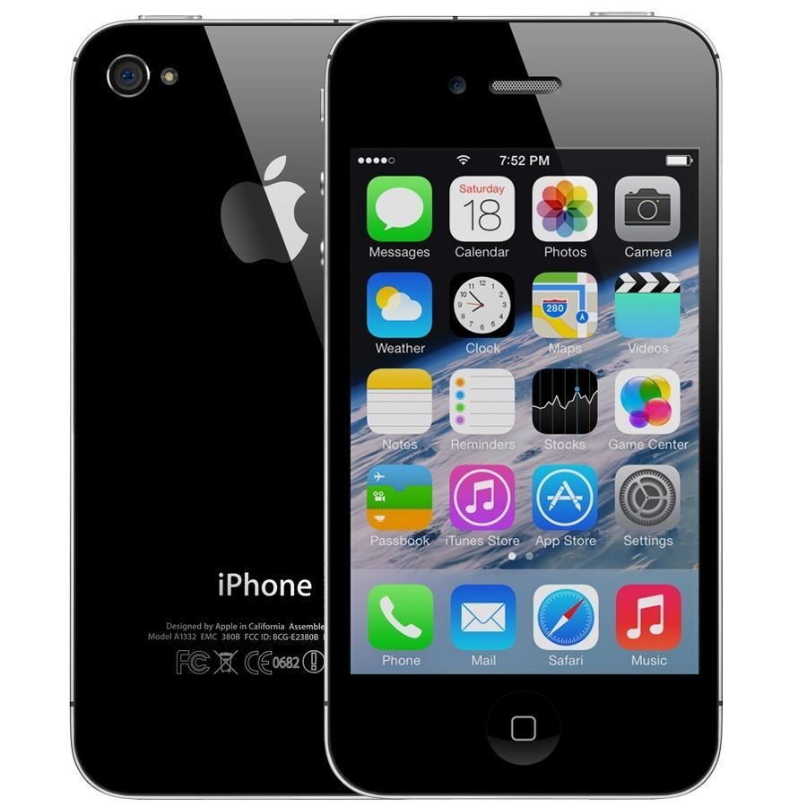 Apple iPhone 4s 8/16/32/64GB Black/White UNLOCKED – Working Grade