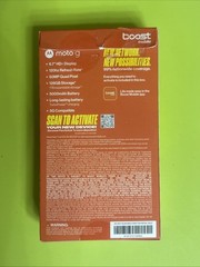 Boost Mobile Prepaid Motorola moto G 2025 128GB, Gray – New Sealed