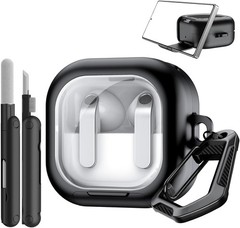 Clear Case for Galaxy Buds 4 & Galaxy Buds 4 Pro (2026), Black TPU Hard Shell