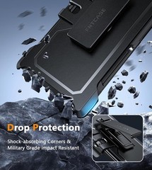 Military Grade Drop Proof Case & Belt-Clip Holster for Samsung Galaxy S23-Ultra