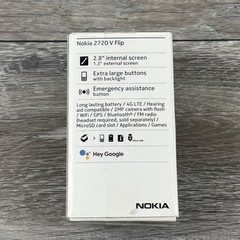 Nokia 2720 V Flip TA-1295 Verizon Wireless 4G LTE KaiOS 4GB Smartphone in Box