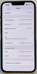 TESTED USED GSM UNLOCKED MIDNIGHT iPhone 14, 256GB A2649 MPVV3LL/A, 100% BATTERY