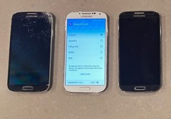 As-is Lot of 3 Samsung Galaxy S4 SGH-i545 (Verizon Unlocked)