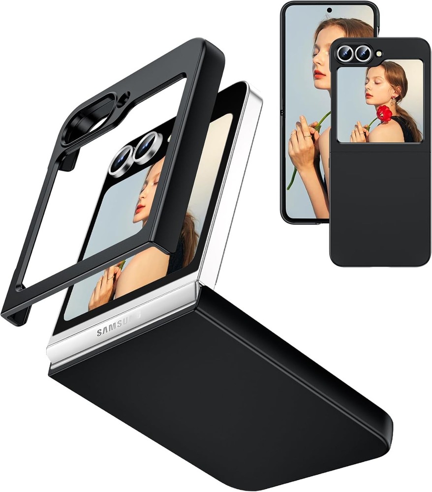 Samsung Galaxy ZFlip 6 Case, Firmly Fit Hard PC Full Body Cover Anti Scratch Sho