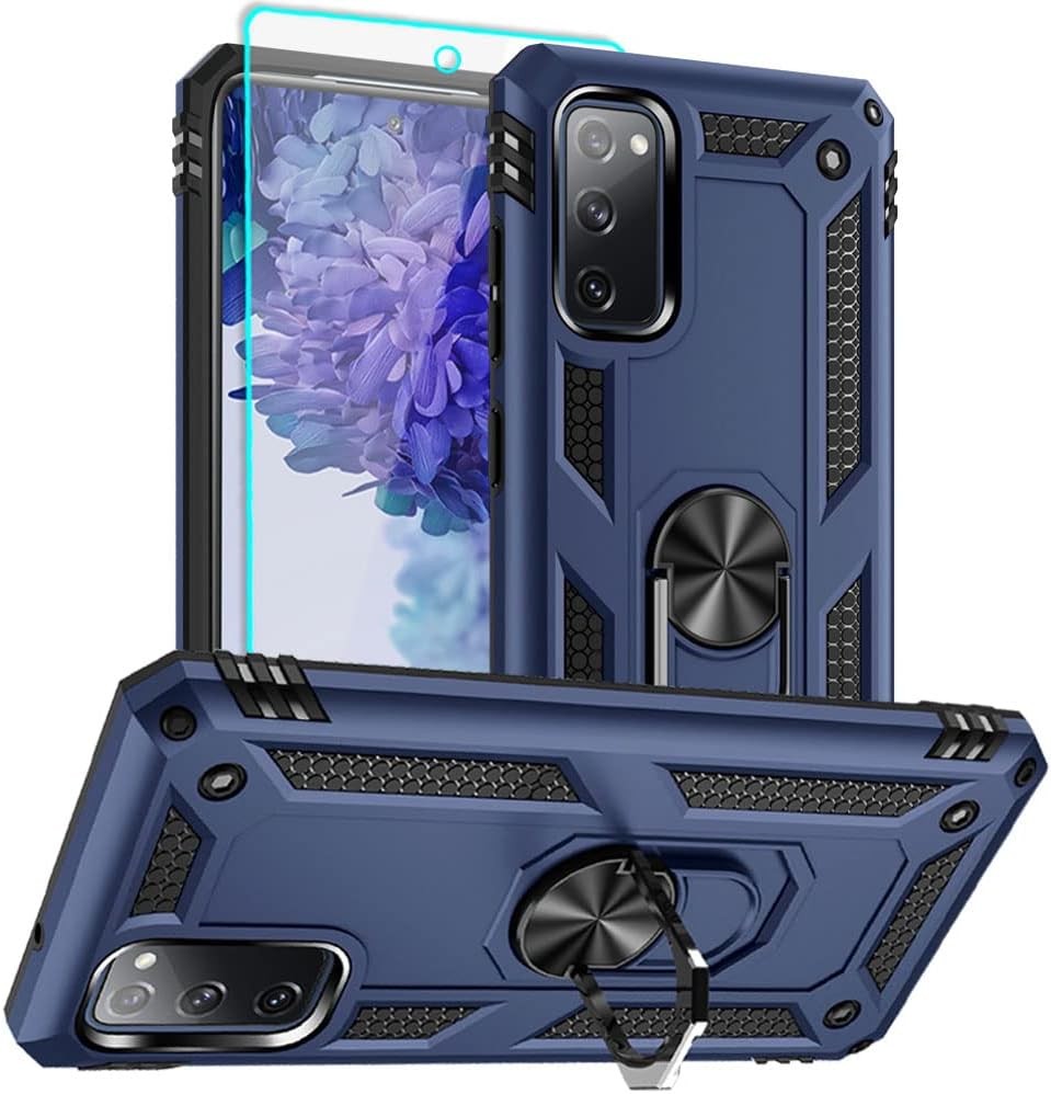 Military Grade Shockproof Case for Samsung Galaxy S20 FE, 16ft Drop Tested, Blue
