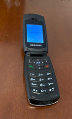 Vintage Samsung SGH-X160 Black & Silver Working Cell Phone Tested