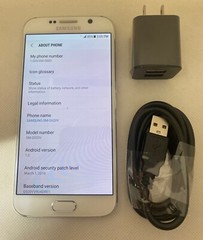 Samsung Galaxy S6 Verizon/GSM unlocked SM-G920V 32GB Smartphone – USED White