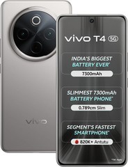 vivo T4 5G (Grey 128GB 8GB) Snapdragon 7s Gen 3 5G Processor Global Version