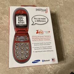 Samsung Jitterbug J Red Samsung Cell Phone SPHA310ZRA
