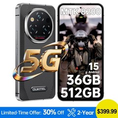 OUKITEL WP210 Rugged Smartphone 5G 36GB+512GB 8800mAh Android 15 108MP 6.7″ NFC