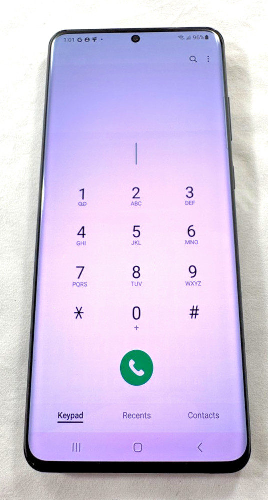 SAMSUNG GALAXY S20 ULTRA 5G SM-G988U UNLOCKED 128GB BLACK (LIGHT SCREEN BURN)