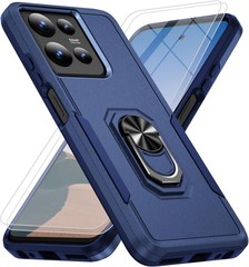 Motorola Moto G Power 2026/2025 Case with 2X Tempered Glass Screen Protector Dar