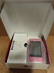 Rare Vintage LG Cookie Lite T300 Movistar Pink Smartphone Includes Games