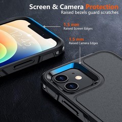 Designed for iPhone 12 Case/iPhone 12 Pro Case, 10 FT Military Grade Drop Protec