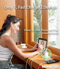 65W USB-C Fast Charger Block for iPhone 16 Pro Max/Samsung Galaxy S25