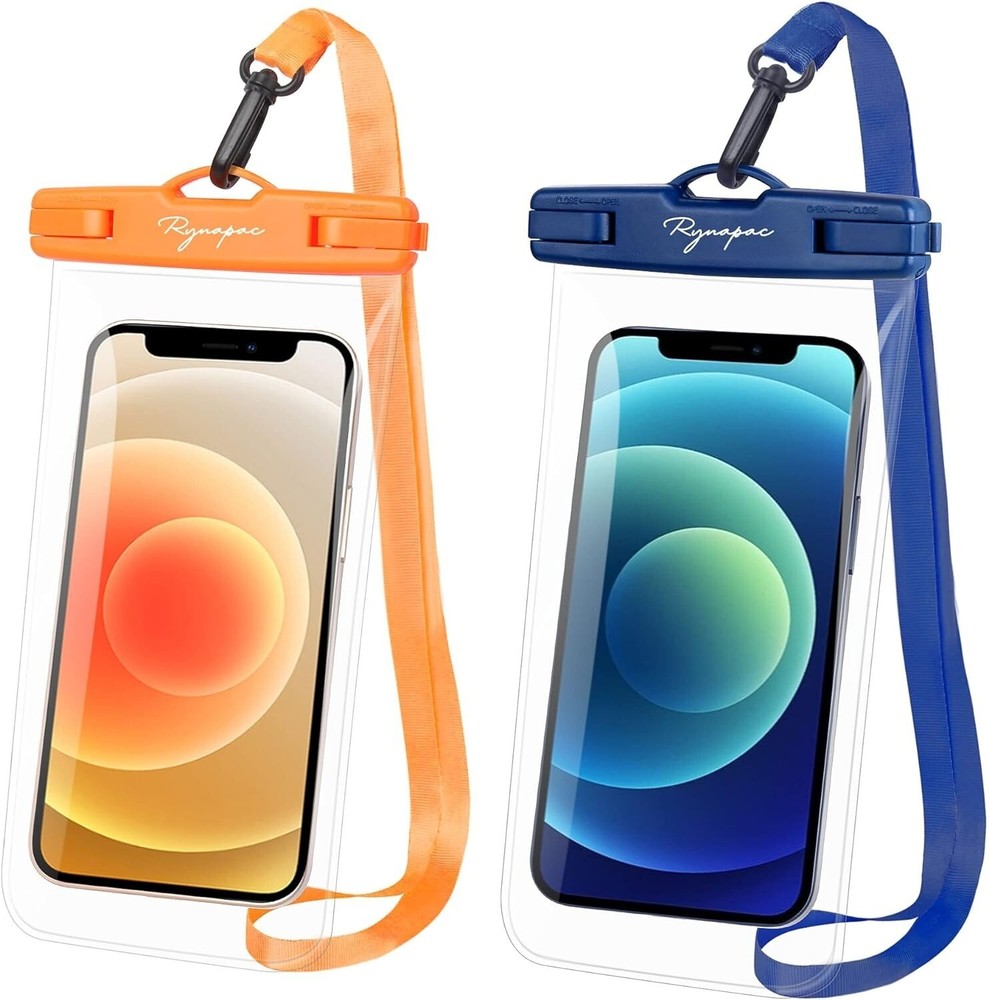 2Pack Universal Waterproof Phone Case Pouch Bag for iPhone 14 Pro Max/Galaxy S23