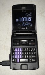 LG Lotus LX600 Flip Cell Phone Sprint Purple Floral Keyboard – PARTS/REPAIR ONLY