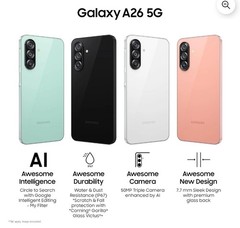 Samsung Galaxy A26 5G – 128 GB – Black (Verizon)