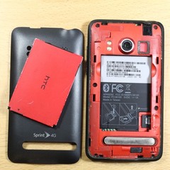 HTC EVO 4G pc36100 Black Smartphone For Parts #507