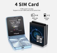 SERVO F7 Mini Unlocked 4 SIM Card Slots Foldable Mobile Cell Phones NEW Dialer