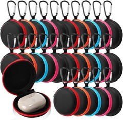 30 Pack Headphone Case Earphone Earbud Headset Carrying Case for Cell Phone Acce