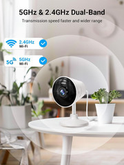 5G & 2.4G Indoor/Outdoor Security Camera for Home, Baby/Elder/Dog/Pet Camera wit