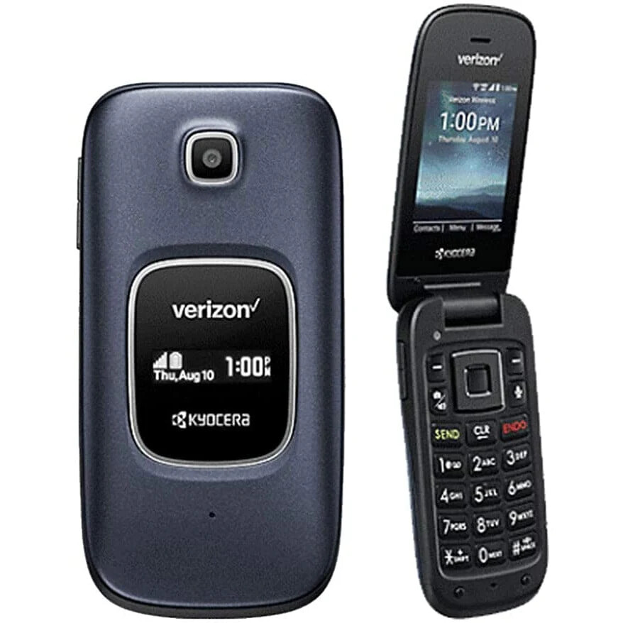 Kyocera Cadence S2720 Blue 4G VoLTE (Verizon) Flip Phone Kosher