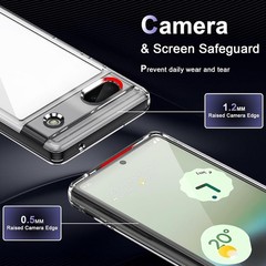 Case for Google Pixel 6a, Military Grade Drop Protection, Anti-Scratch Hard PC B