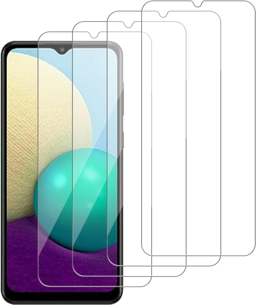4PCS Glass Screen Protector for Samsung Galaxy A02 A02s 9H Hardness Scratch Resi