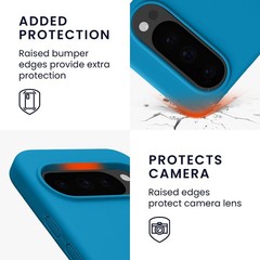 Case for Google Pixel 10 & Pixel 10 Pro TPU Silicone Phone Cover Caribbean Blue
