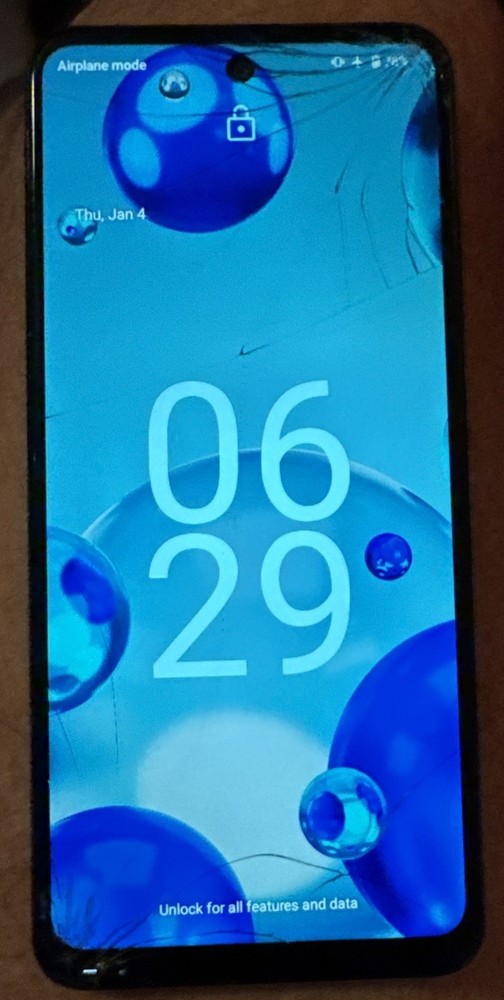 HMD Vibe N159V 64GB Gray (Unknown) Smartphone Fast Ship Broken Parts!! Cracked