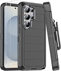 Samsung Galaxy S26 Ultra Case with Belt Clip Holster and 2X Screen Protector