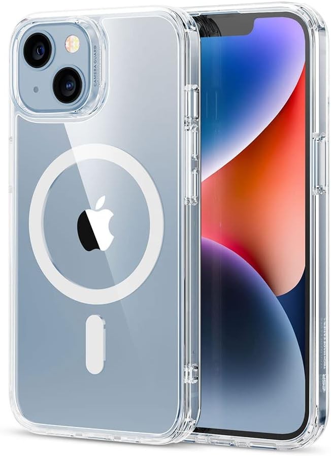 Clear Shockproof Case for iPhone 14/13, Military-Grade Protection, ESR Compatibl