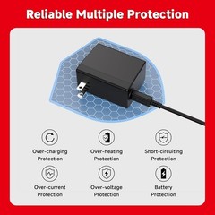 Charger for Nintendo Switch, 45W AC Adapter Fast Charging with 5ft Detachable US