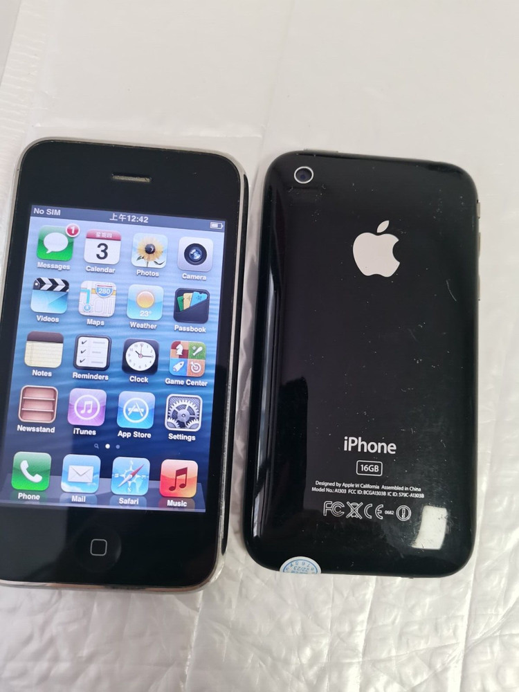 full working Apple iPhone 3GS – 8GB – Black Unlocked A1303 (GSM) IOS6