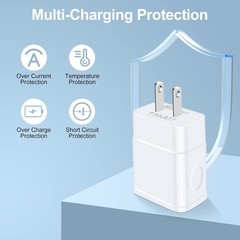 25W USB Type-C Fast Charger Block for Galaxy A27 5G/S26+/S24 Ultra 6FT