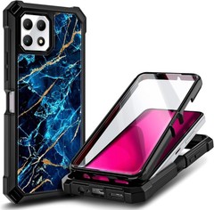 Designed for T-Mobile REVVL 7 Phone Case (REVVL 7 5G), Marble Sapphire Cover